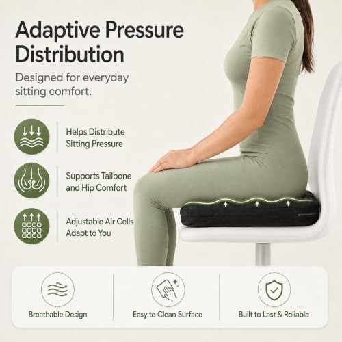 Inflatable air seat cushion for pressure relief — photo 4