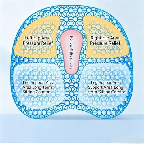 Gray ice silk honeycomb gel cushion — photo 4