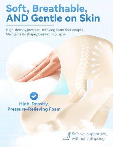 Two tone orthopedic memory foam cushion — photo 4