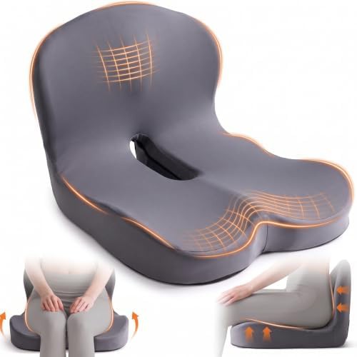 Dark extra large sciatica seat cushion
