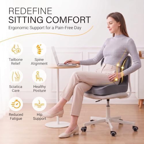 Dark extra large sciatica seat cushion — photo 4