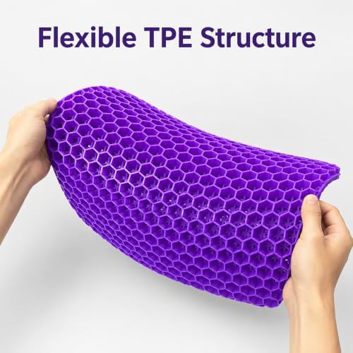 Purple gel honeycomb seat pad — photo 4