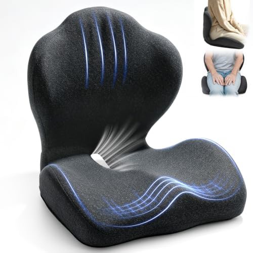 Ergonomic memory foam dining chair pad