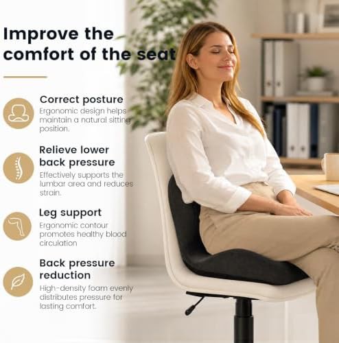 Ergonomic memory foam dining chair pad — photo 4