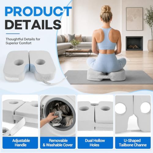 Dual layer support foam coccyx cushion — photo 5