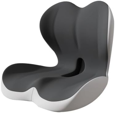 Dark black and gray tailbone relief cushion