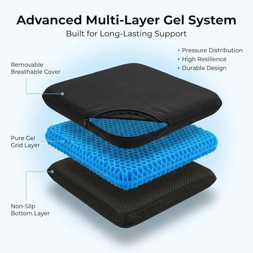 Extra thick large pure gel seat cushion — photo 3