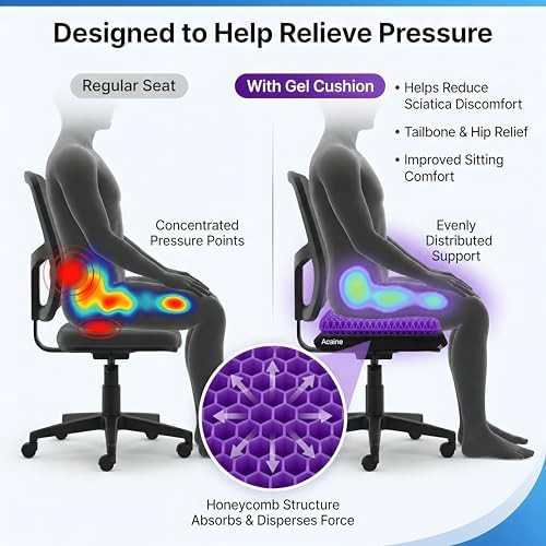 Thick gel cushion for sciatica relief — photo 4