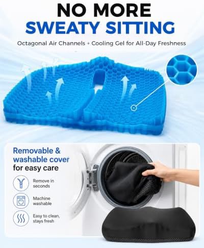 Thick honeycomb gel cushion for chairs — photo 4