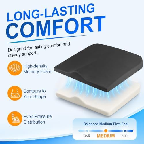 Memory foam driver seat cushion for cars — photo 4