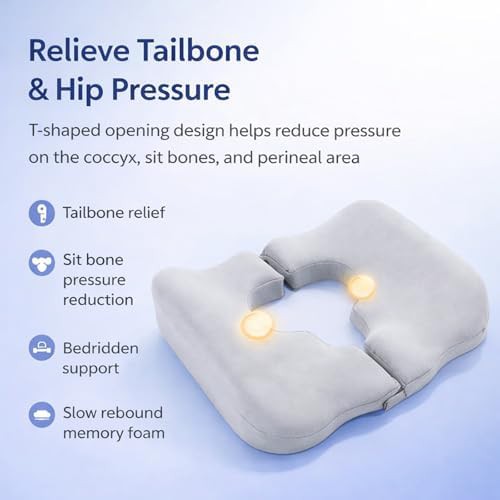 Gray T-shaped pressure relief cushion — photo 4