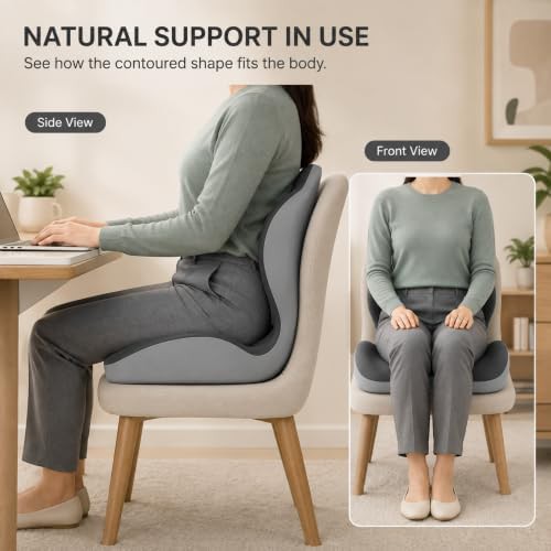 Contoured L-shaped office chair cushion — photo 3