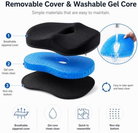 Honeycomb medigel silicone seat cushion — photo 3