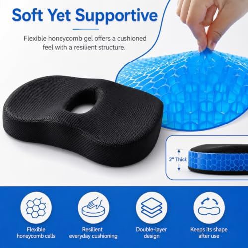 Honeycomb medigel silicone seat cushion — photo 5